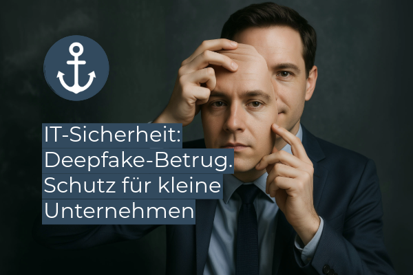 IT-Sicherheit: Deepfake-Betrug. Schutz für kleine Unternehmen.